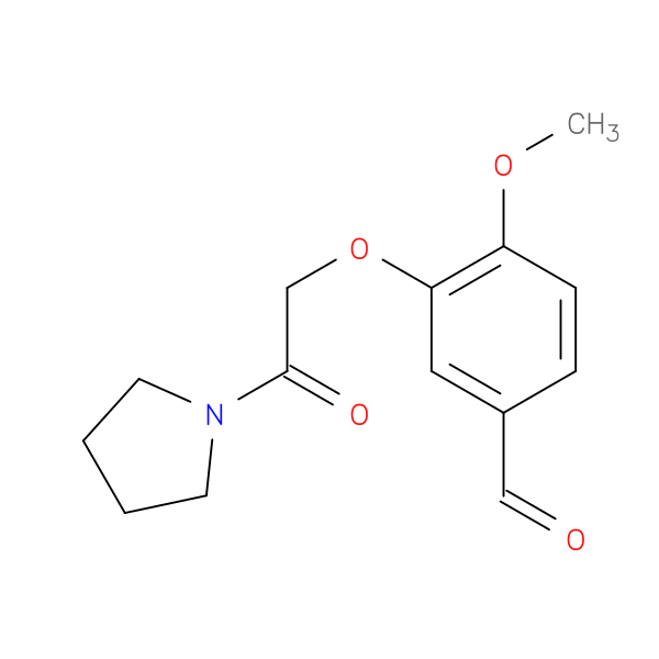 4-methoxy-3-[2-oxo-2-(pyrrolidin-1-yl)ethoxy]benzaldehyde