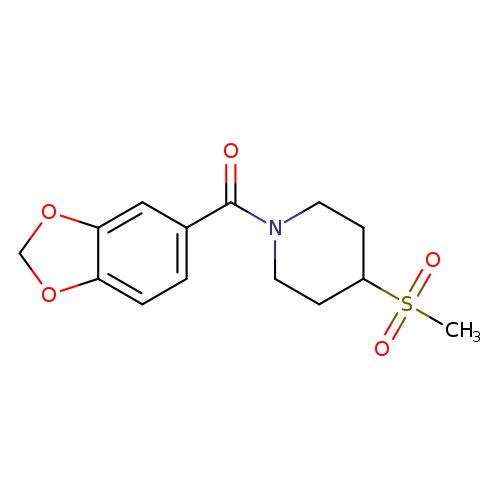 1-(2H-1,3-benzodioxole-5-carbonyl)-4-methanesulfonylpiperidine