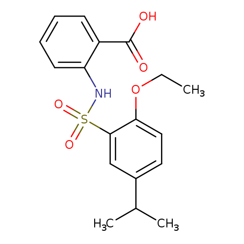 2-[2-ethoxy-5-(propan-2-yl)benzenesulfonamido]benzoic acid