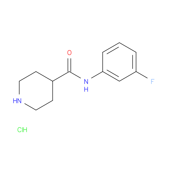 N-(3-fluorophenyl)piperidine-4-carboxamide hydrochloride