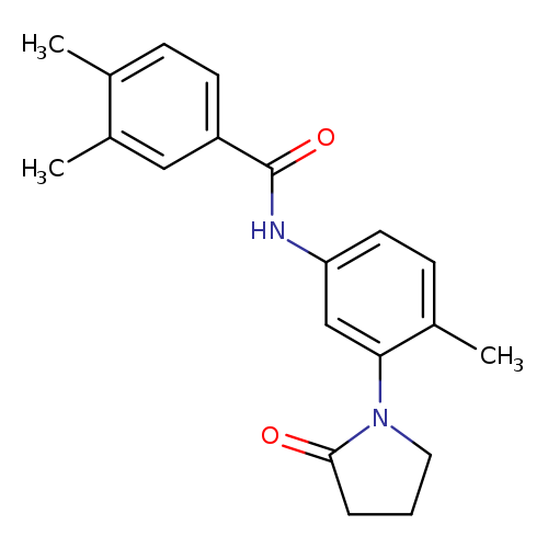 3,4-dimethyl-N-[4-methyl-3-(2-oxopyrrolidin-1-yl)phenyl]benzamide