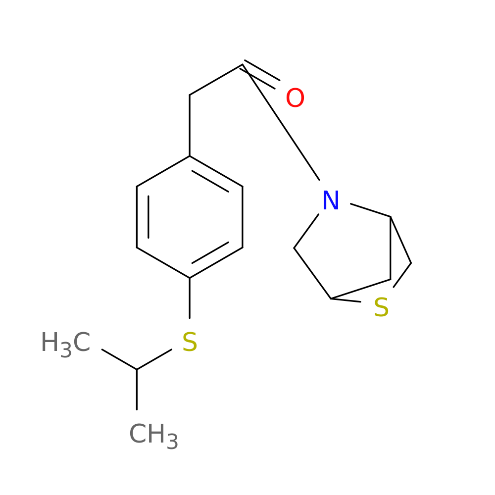 2-[4-(propan-2-ylsulfanyl)phenyl]-1-{2-thia-5-azabicyclo[2.2.1]heptan-5-yl}ethan-1-one