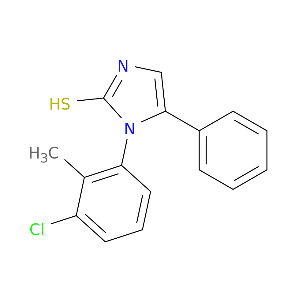 1-(3-chloro-2-methylphenyl)-5-phenyl-1H-imidazole-2-thiol
