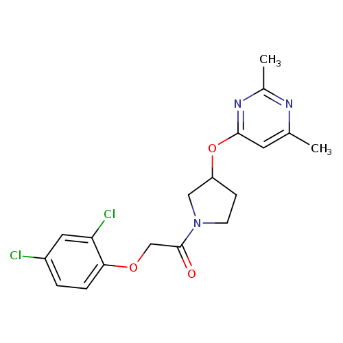 2-(2,4-dichlorophenoxy)-1-{3-[(2,6-dimethylpyrimidin-4-yl)oxy]pyrrolidin-1-yl}ethan-1-one