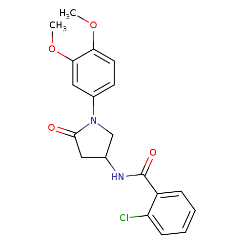 2-chloro-N-[1-(3,4-dimethoxyphenyl)-5-oxopyrrolidin-3-yl]benzamide