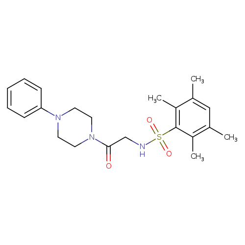 2,3,5,6-tetramethyl-N-[2-oxo-2-(4-phenylpiperazin-1-yl)ethyl]benzene-1-sulfonamide