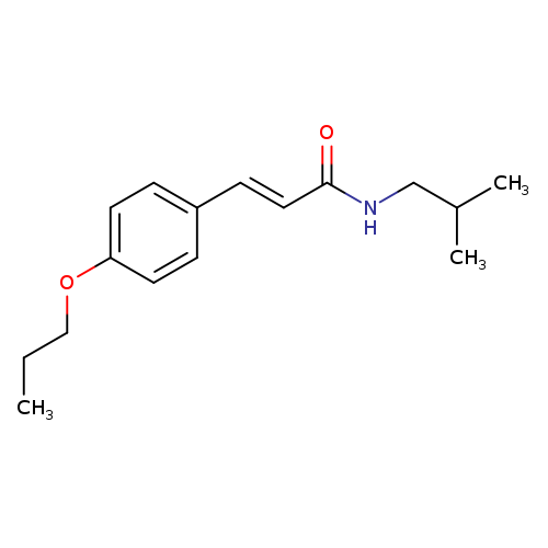 (2E)-N-(2-methylpropyl)-3-(4-propoxyphenyl)prop-2-enamide