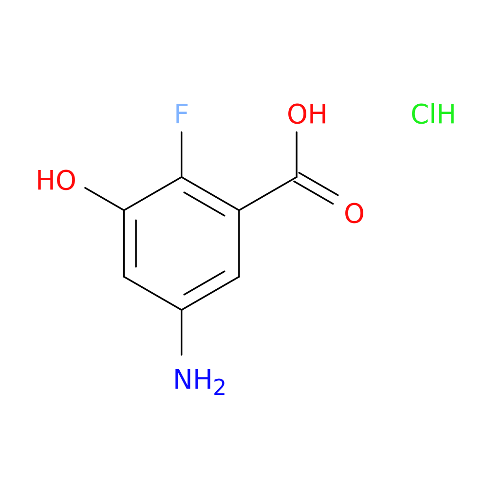 5-amino-2-fluoro-3-hydroxybenzoic acid hydrochloride