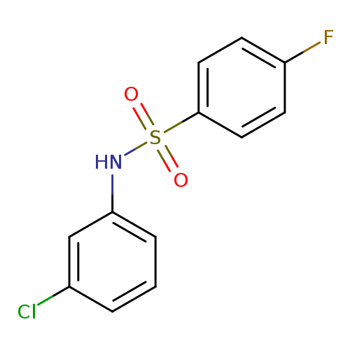 N-(3-CHLOROPHENYL)-4-FLUORO-BENZENESULFONAMIDE