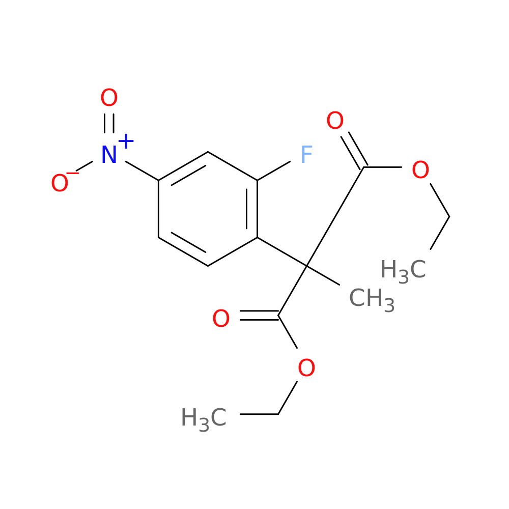 1,3-diethyl 2-(2-fluoro-4-nitrophenyl)-2-methylpropanedioate