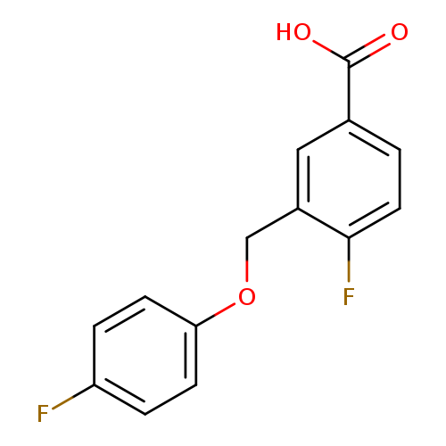 4-fluoro-3-(4-fluorophenoxymethyl)benzoic acid