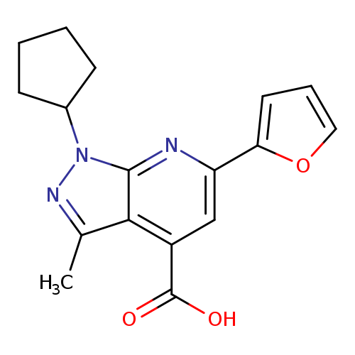 1-Cyclopentyl-6-(furan-2-yl)-3-methyl-1H-pyrazolo[3,4-b]pyridine-4-carboxylic acid