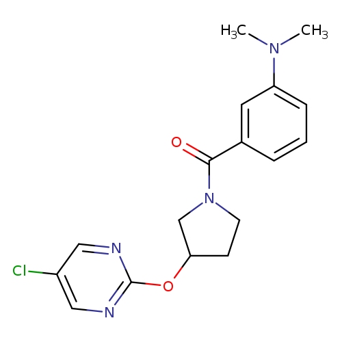 3-{3-[(5-chloropyrimidin-2-yl)oxy]pyrrolidine-1-carbonyl}-N,N-dimethylaniline
