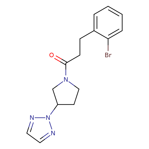 3-(2-bromophenyl)-1-[3-(2H-1,2,3-triazol-2-yl)pyrrolidin-1-yl]propan-1-one