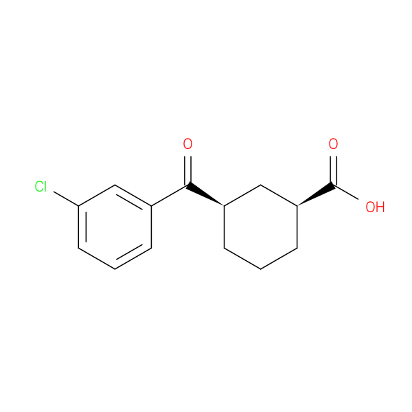 cis-3-(3-Chlorobenzoyl)cyclohexane-1-carboxylic acid