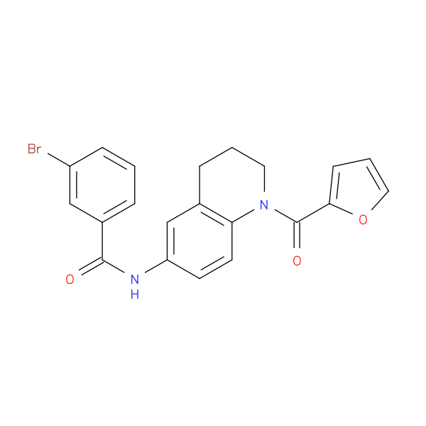 3-bromo-N-[1-(furan-2-carbonyl)-1,2,3,4-tetrahydroquinolin-6-yl]benzamide