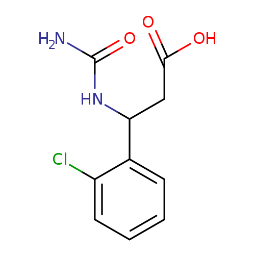 3-(carbamoylamino)-3-(2-chlorophenyl)propanoic acid