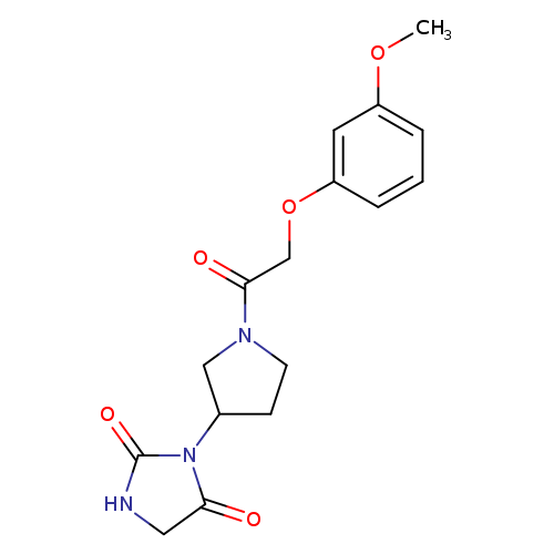 3-{1-[2-(3-methoxyphenoxy)acetyl]pyrrolidin-3-yl}imidazolidine-2,4-dione