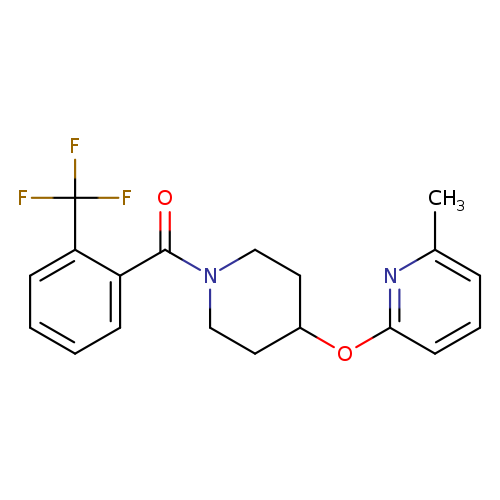 2-methyl-6-({1-[2-(trifluoromethyl)benzoyl]piperidin-4-yl}oxy)pyridine