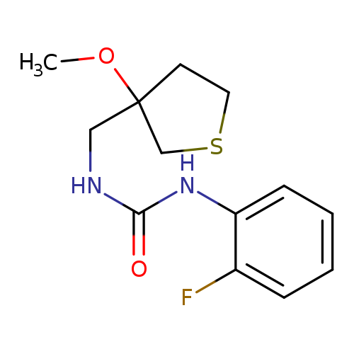 1-(2-fluorophenyl)-3-[(3-methoxythiolan-3-yl)methyl]urea