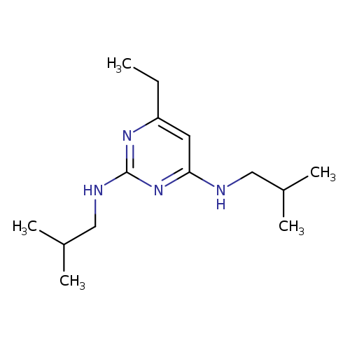 6-ethyl-2-N,4-N-bis(2-methylpropyl)pyrimidine-2,4-diamine