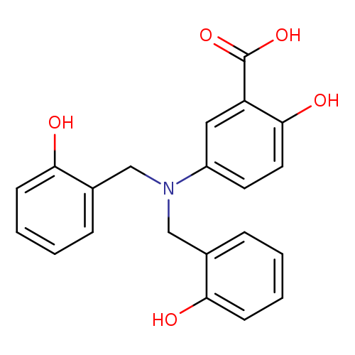 Benzoic acid, 5-[bis[(2-hydroxyphenyl)methyl]amino]-2-hydroxy-