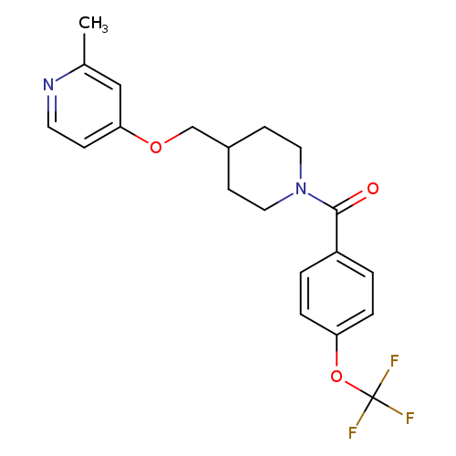 2-methyl-4-({1-[4-(trifluoromethoxy)benzoyl]piperidin-4-yl}methoxy)pyridine