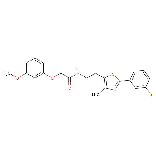 N-{2-[2-(3-fluorophenyl)-4-methyl-1,3-thiazol-5-yl]ethyl}-2-(3-methoxyphenoxy)acetamide