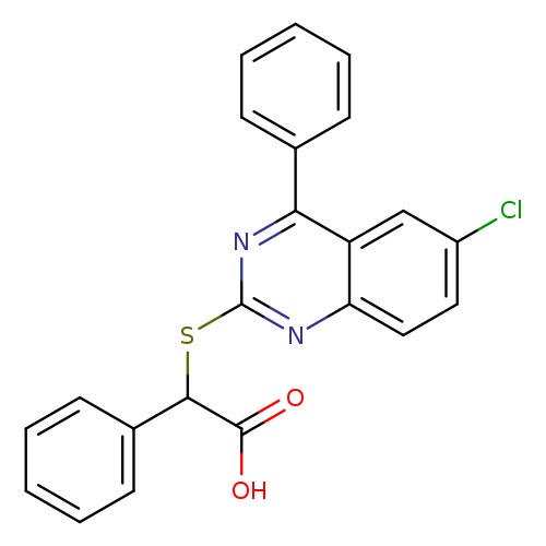2-[(6-chloro-4-phenylquinazolin-2-yl)sulfanyl]-2-phenylacetic acid