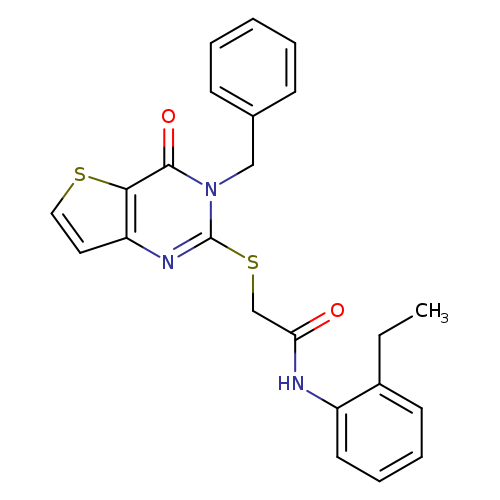 2-({3-benzyl-4-oxo-3H,4H-thieno[3,2-d]pyrimidin-2-yl}sulfanyl)-N-(2-ethylphenyl)acetamide