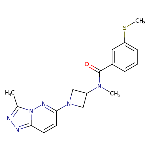 N-methyl-N-(1-{3-methyl-[1,2,4]triazolo[4,3-b]pyridazin-6-yl}azetidin-3-yl)-3-(methylsulfanyl)benzamide