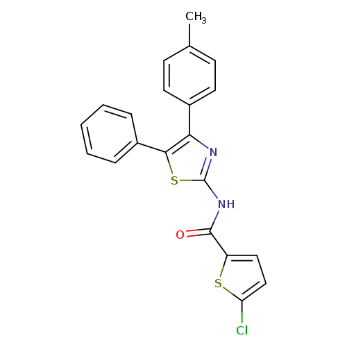 5-chloro-N-[4-(4-methylphenyl)-5-phenyl-1,3-thiazol-2-yl]thiophene-2-carboxamide