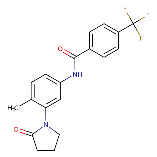 N-[4-methyl-3-(2-oxopyrrolidin-1-yl)phenyl]-4-(trifluoromethyl)benzamide