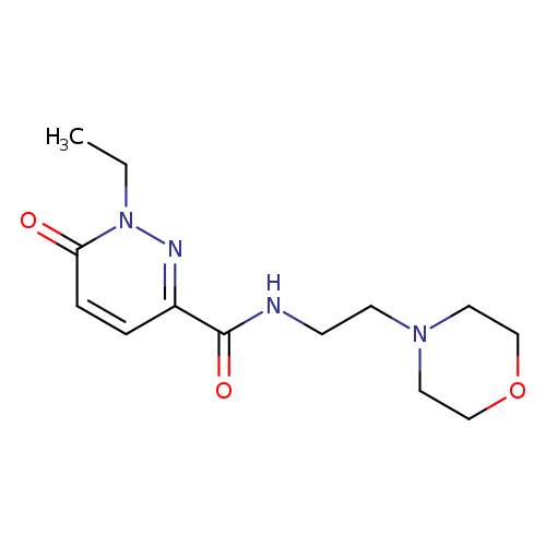 1-ethyl-N-[2-(morpholin-4-yl)ethyl]-6-oxo-1,6-dihydropyridazine-3-carboxamide
