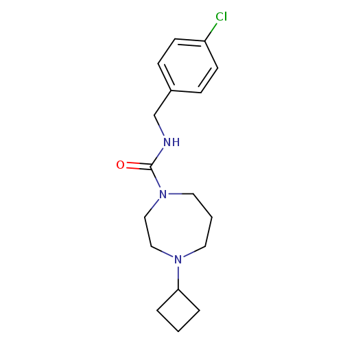 N-[(4-chlorophenyl)methyl]-4-cyclobutyl-1,4-diazepane-1-carboxamide