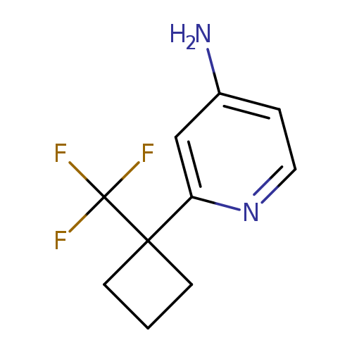 2-[1-(trifluoromethyl)cyclobutyl]pyridin-4-amine
