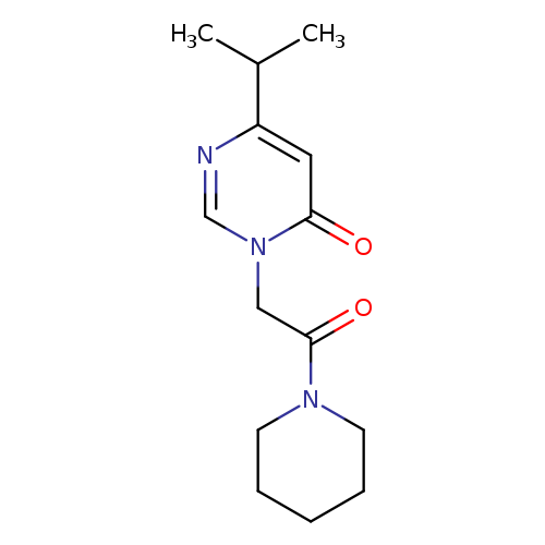 3-[2-oxo-2-(piperidin-1-yl)ethyl]-6-(propan-2-yl)-3,4-dihydropyrimidin-4-one