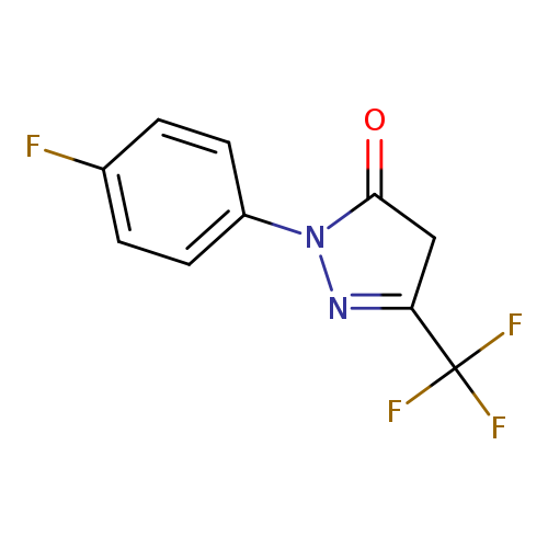 1-(4-fluorophenyl)-3-(trifluoromethyl)-4,5-dihydro-1H-pyrazol-5-one