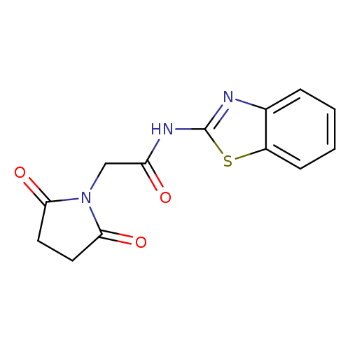 N-(1,3-benzothiazol-2-yl)-2-(2,5-dioxopyrrolidin-1-yl)acetamide
