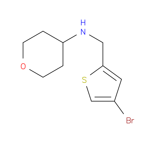 N-[(4-bromothiophen-2-yl)methyl]oxan-4-amine