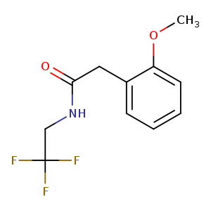 2-(2-methoxyphenyl)-N-(2,2,2-trifluoroethyl)acetamide