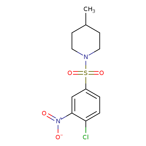 1-(4-chloro-3-nitrobenzenesulfonyl)-4-methylpiperidine