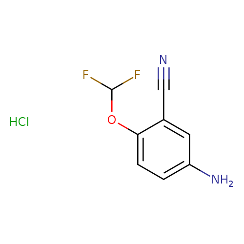5-amino-2-(difluoromethoxy)benzonitrile hydrochloride