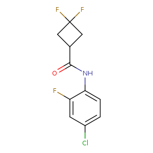 N-(4-chloro-2-fluorophenyl)-3,3-difluorocyclobutane-1-carboxamide