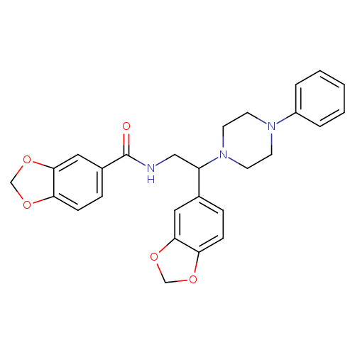 N-[2-(2H-1,3-benzodioxol-5-yl)-2-(4-phenylpiperazin-1-yl)ethyl]-2H-1,3-benzodioxole-5-carboxamide