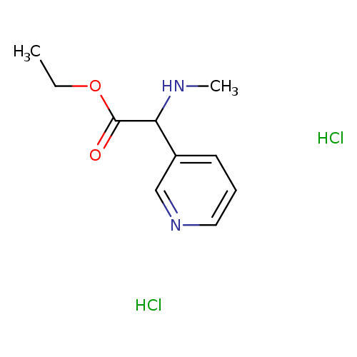 ethyl 2-(methylamino)-2-(pyridin-3-yl)acetate dihydrochloride