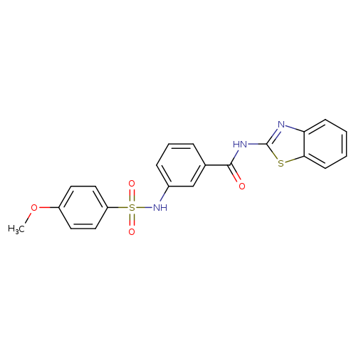 N-(1,3-benzothiazol-2-yl)-3-(4-methoxybenzenesulfonamido)benzamide