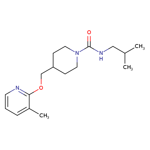 N-(2-methylpropyl)-4-{[(3-methylpyridin-2-yl)oxy]methyl}piperidine-1-carboxamide