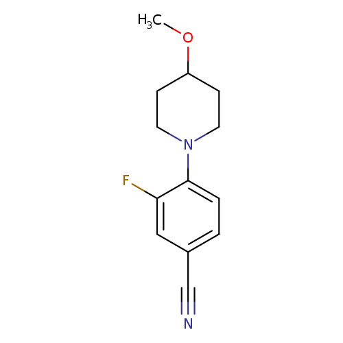 3-fluoro-4-(4-methoxypiperidin-1-yl)benzonitrile