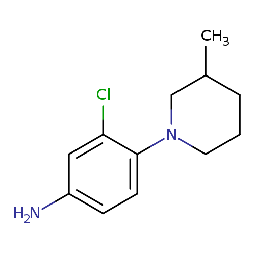 3-Chloro-4-(3-methylpiperidin-1-yl)aniline